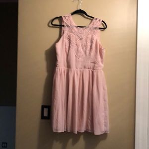Rose pink party dress